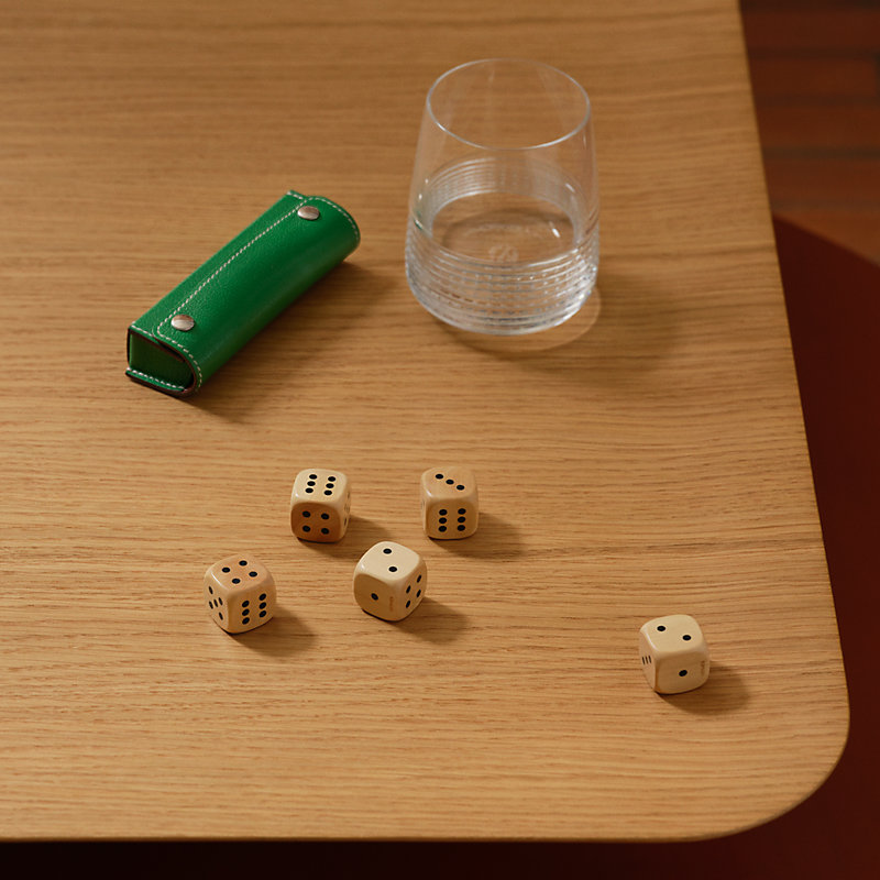 Chance dice case - Brown | Hermès Finland